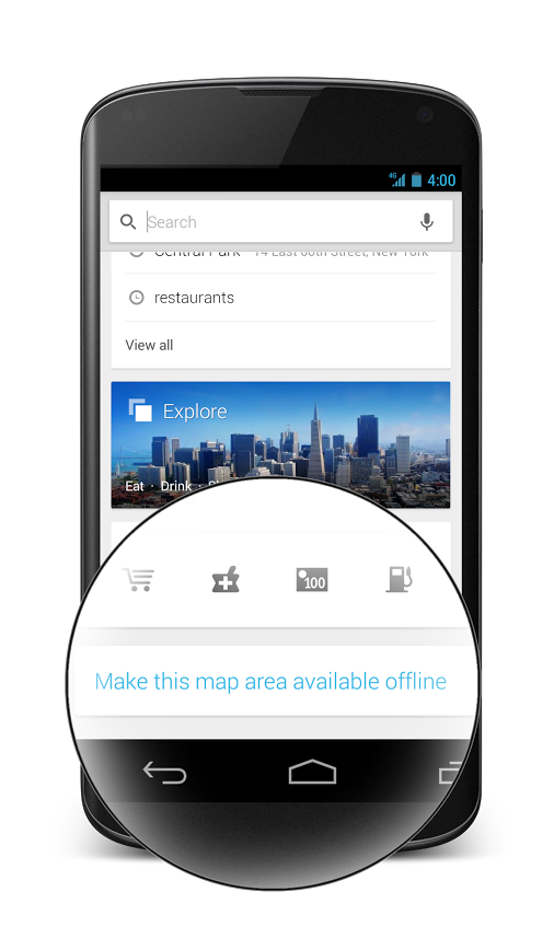 Offline Mode in Google Maps
