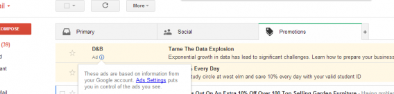 gmail inbox ads