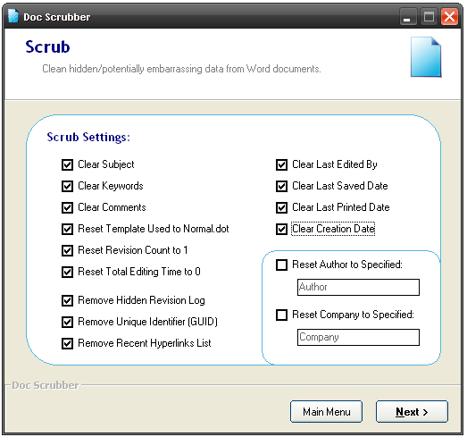 Doc Scrubber