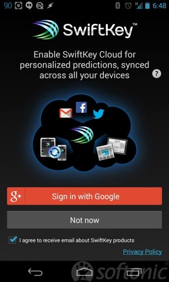 swiftkey cloud sign in