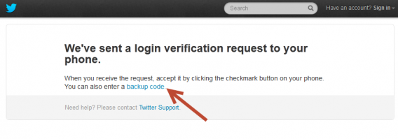Request on Twitter web app