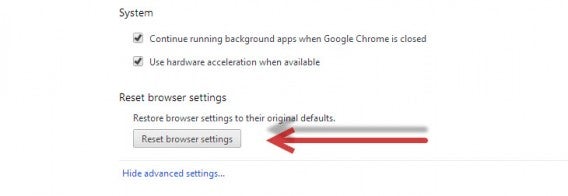 chrome reset