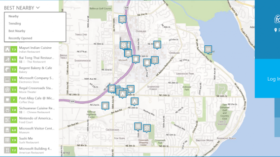 foursquare for windows 8 map foursquare for windows 8 map