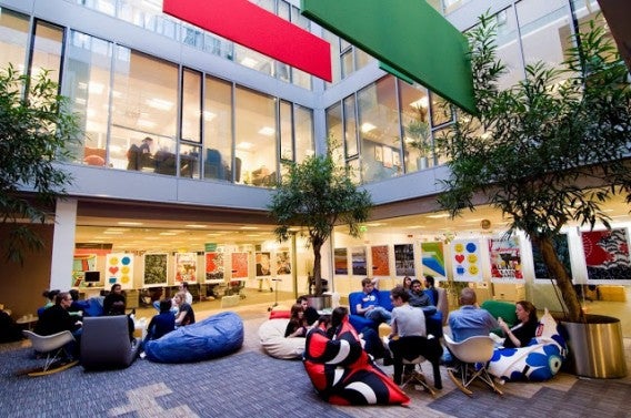 Google Dublin atrium Google Dublin atrium