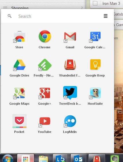 chrome app launcher