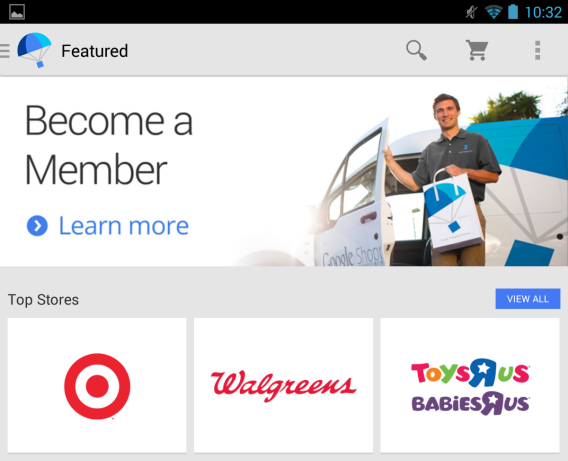 google shopping express android