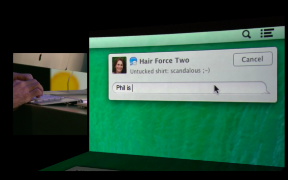 OS X Mavericks chat