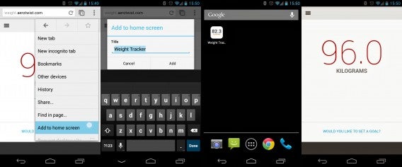 chrome 31 add to homescreen