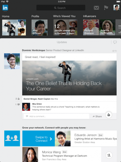 LinkedIn for iPad