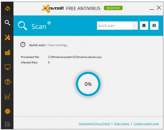avast 2014 scan