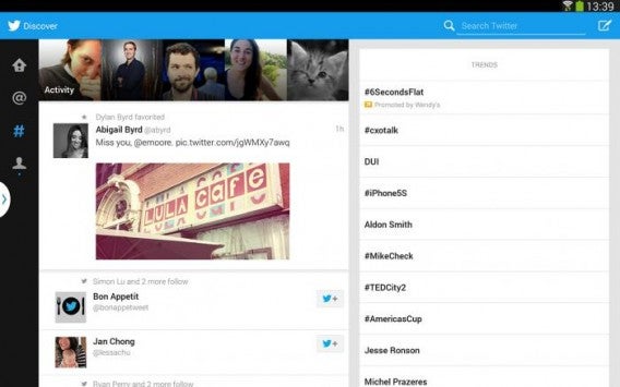 twitter for android tablets