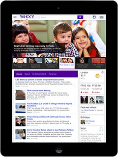 Yahoo! mobile site iPad