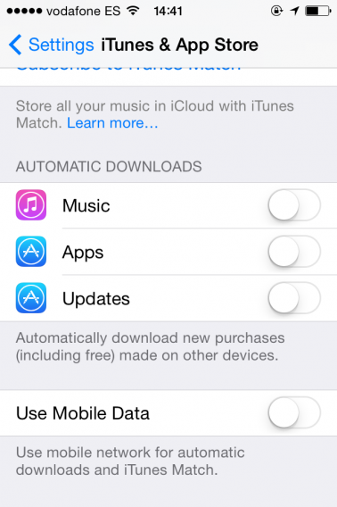 Disable automatic updates