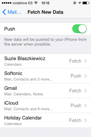 Email notifications