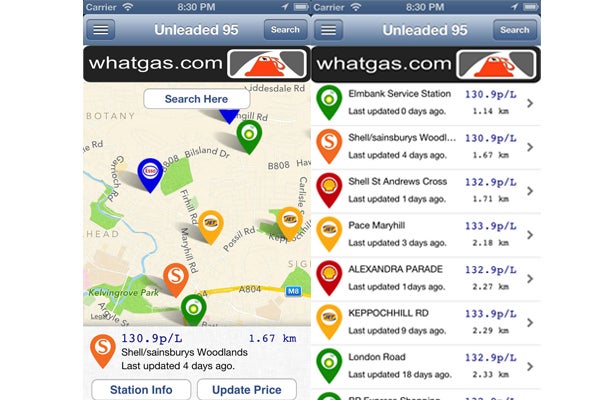 WhatGas for iPhone