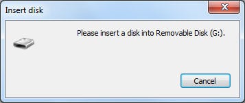 USB insert a removable disc USB insert a removable disc