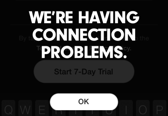 Beats Music connection problems