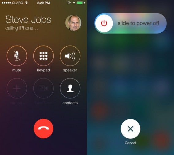 iOS 7.1 beta 3 circle buttons