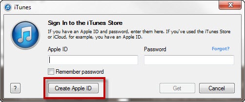 Create a new Apple ID