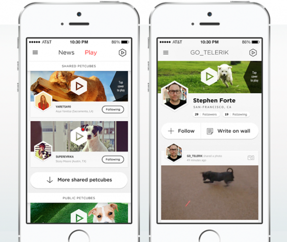 Petcube iOS screen