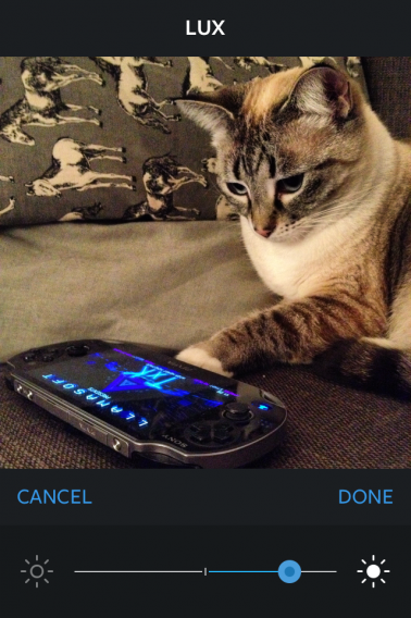 Instagram new Lux slider