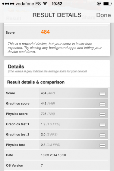 3DMark testing iOS 7 on an iPhone 4 3DMark testing iOS 7 on an iPhone 4