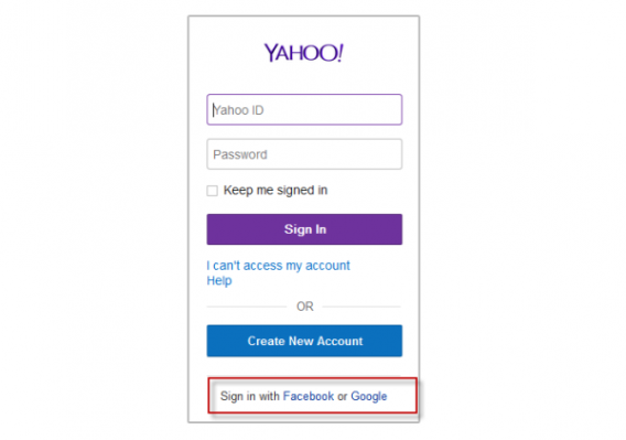 Yahoo! sign in