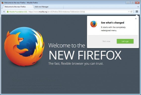 Firefox 29 redesign