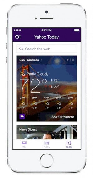 Yahoo Mail Today tab