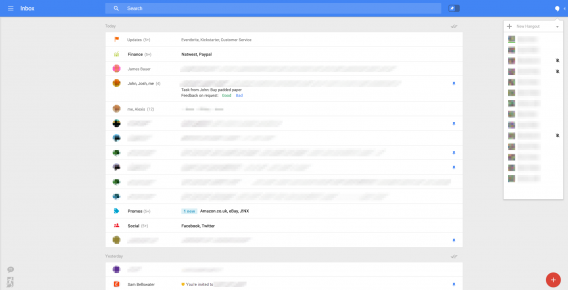 Gmail redesign Hangouts