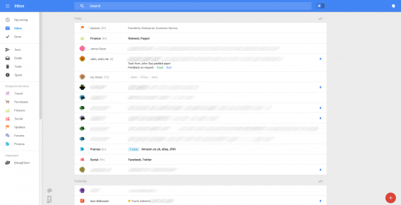 Gmail redesign leak