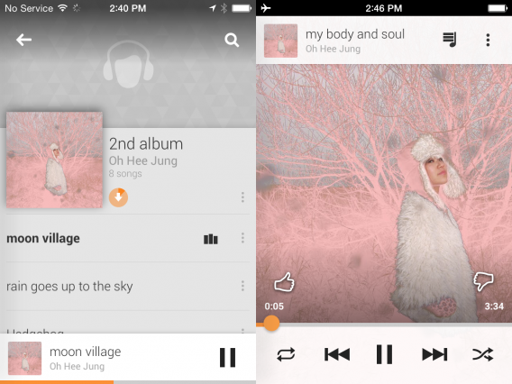Google Play Music for iOS offline play