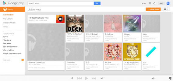 Google Play Music web