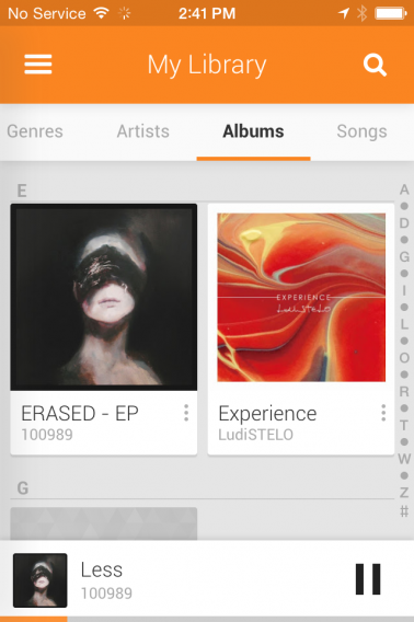 Google Play Music for iOS