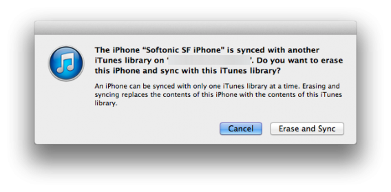 Mac OS X sync iTunes music library
