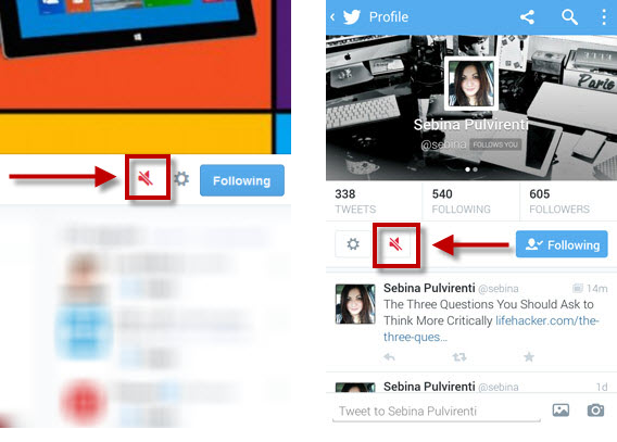 twitter unmute