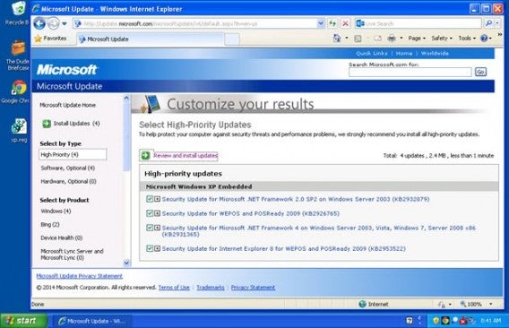 Win XP POSReady 2009 via ZDNet