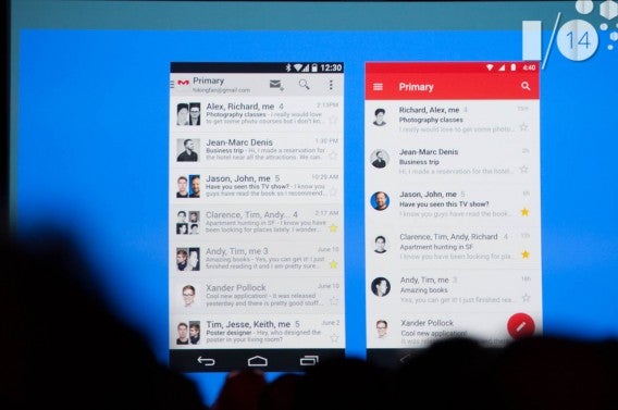 Android L Gmail redesign