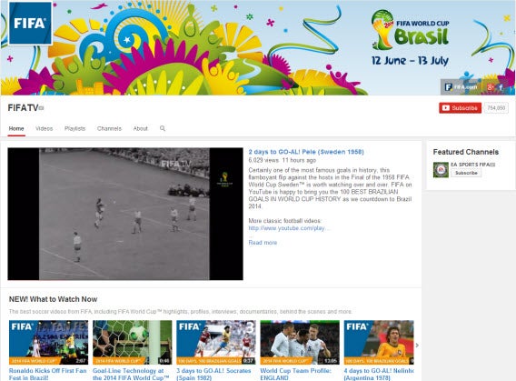 FIFA TV on YouTube
