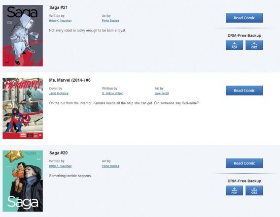 comiXology DRM free comiXology DRM free