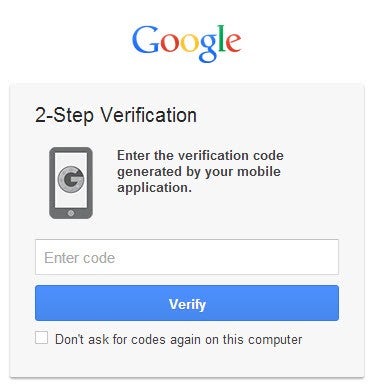 Google 2-step verification