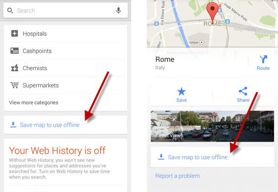 Save map offline