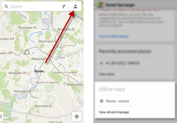 Saved map