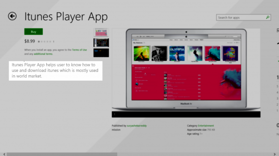 iTunes Player fake app Fake iTunes apps in the Windows Store