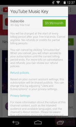 YouTube Music Key pricing via Android Police