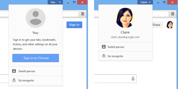 Chrome beta users Google Chrome beta 38 user switching