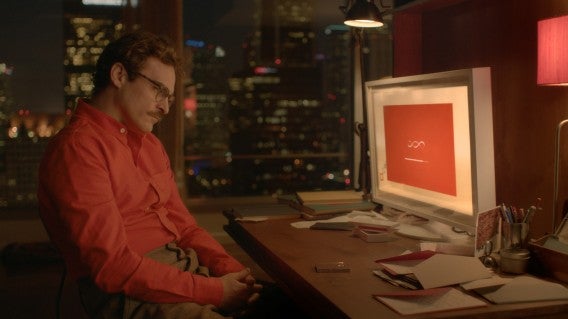 Her movie staring at a computer