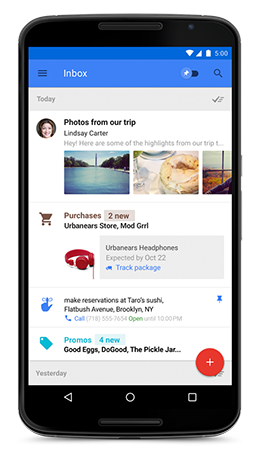 Nexus 6 Inbox app