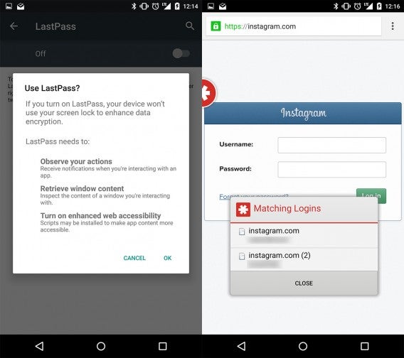 Lastpass for Android combined