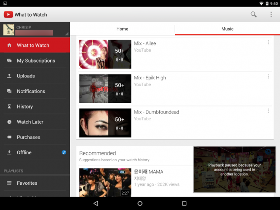 Youtube for Android with YouTube Music Key